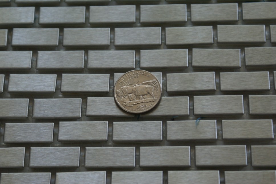 stainless steel subway tile