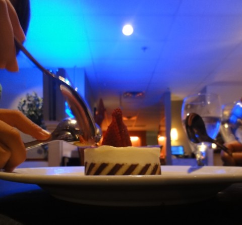 spoons posed to attack dessert at bistro 88 spoons posed to attack dessert at bistro 88