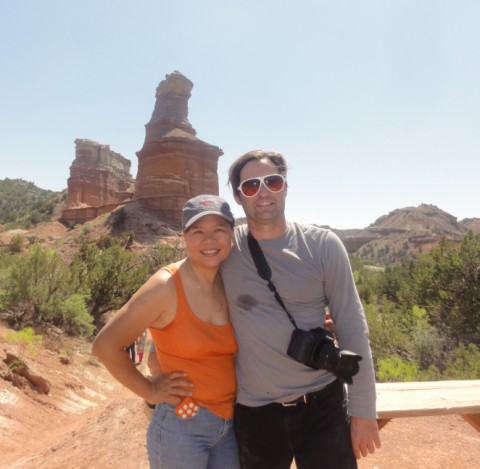 the base of the lighthouse formation palo duro canyon