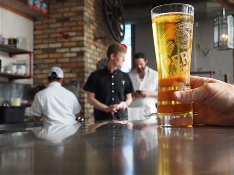 peroni draft at backspace austin