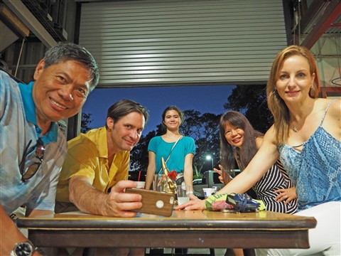 friends at Strange Land Brewery Austin Westlake 