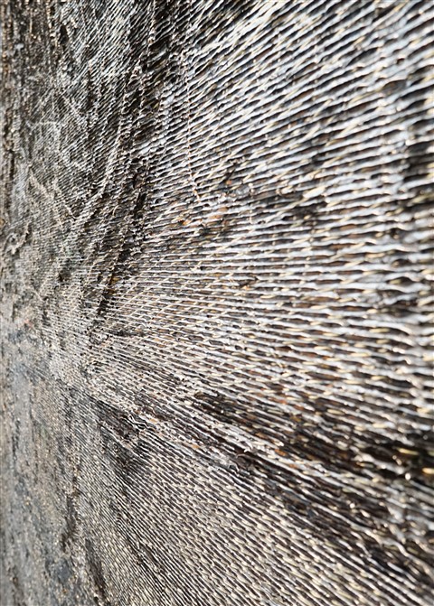 close up view across the surface