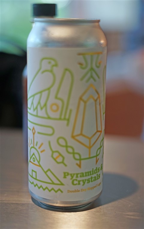 bbco pyramids & crystals dry hopped hazy lager beer