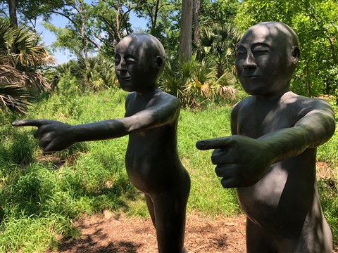 twins laguna gloria sculpture garden