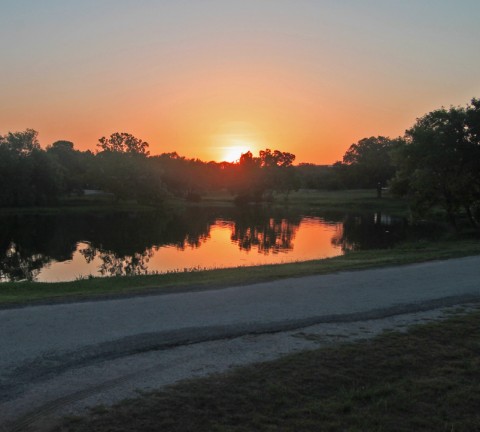 sunrise over inks lake site #45