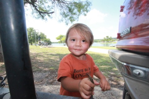 playing with the electric tongue jack