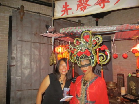 chinese girl at the bazaar noir xx austin party