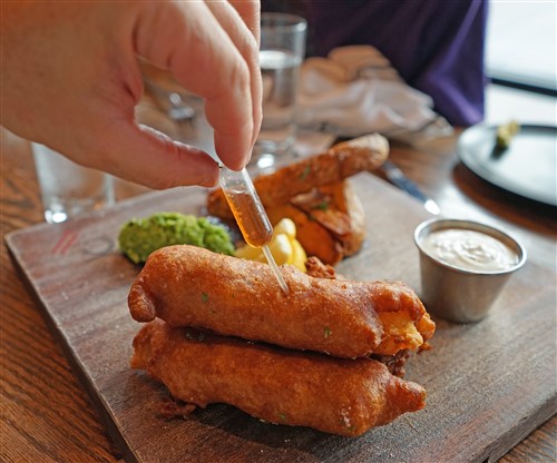 fish and chips porter ale house sour beer bulb injection austin