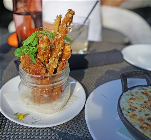 TRACE Happy Hour foods W Hotel Austin