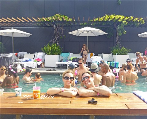 W Hotel Austin Pool party wet deck 