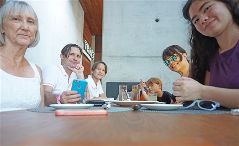 trace austin patio dining with the family w hotel 