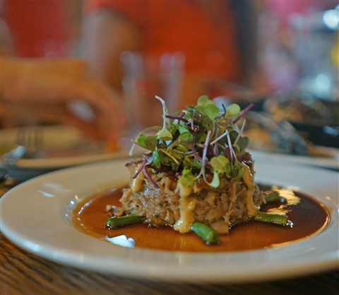 pig foot terrine at barlatta austin