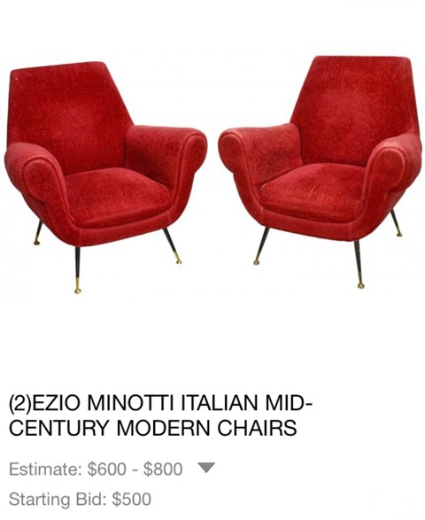 minotti mcm italian chairs 