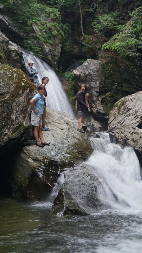 bingham falls, stowe vt