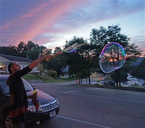 bubble man hardwick vt