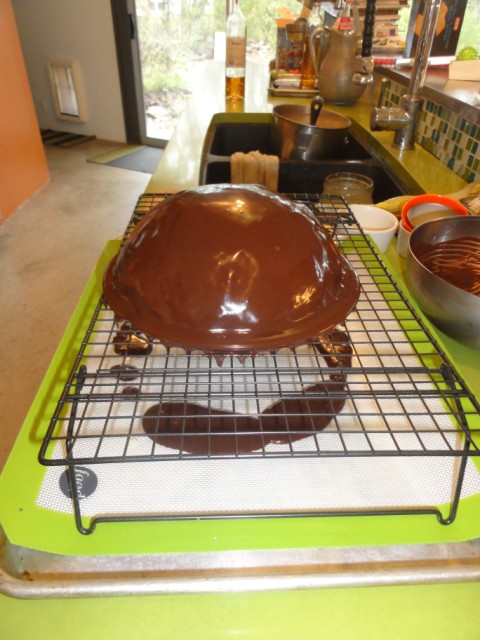 chocolate dome cake with orange liquer and genoise chocolate dome cake with orange liquer and genoise