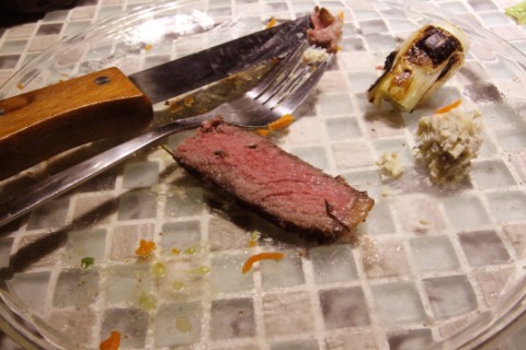 perfect steak, moist and tender