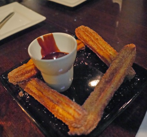 churros with chocolate sauce tapasitas austin tapas