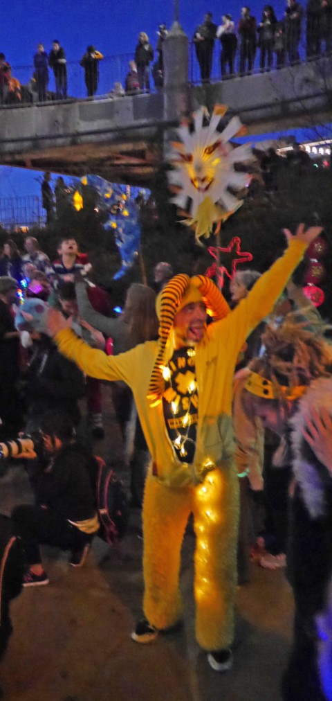 let there be light winter solstice lantern parade austin lamar st bridge