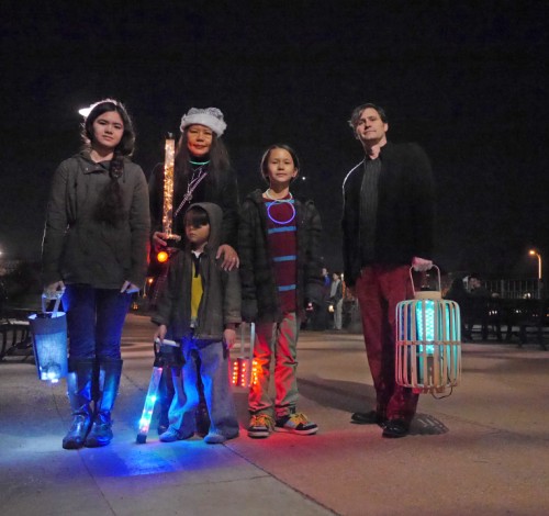 our home made lanterns for the minor mishap winter solstice parade 2013 austin texas