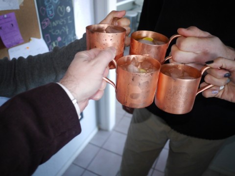 moscow mule copper cup mug cheers!