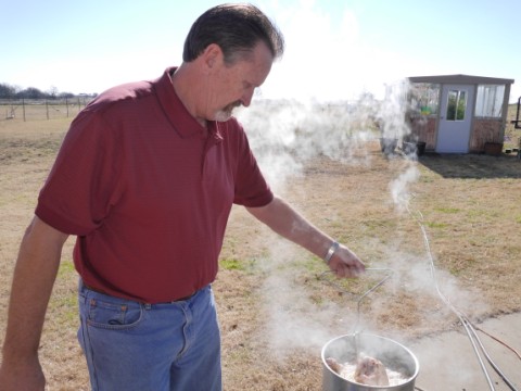 whole turkey fryer christmas 2013