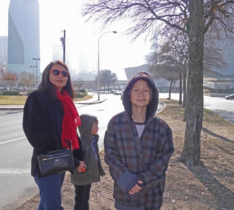 outside the perot museum dallas
