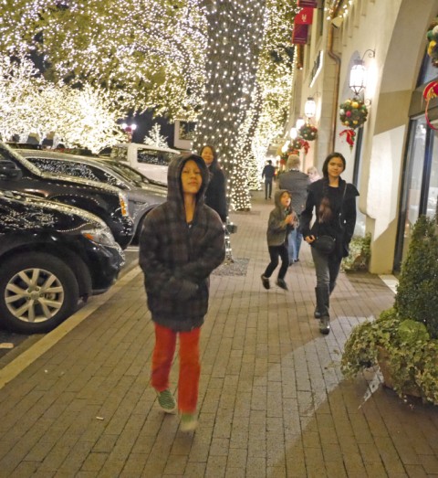 Highland Park Village Christmas lights 2013