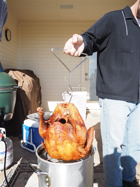 golden fried turkey cajun spiced