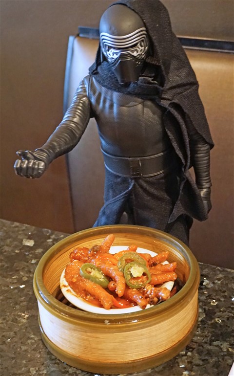 Kylo Ren at Chinatown Westlak dim sum austin chicken feet
