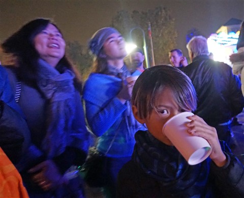 mozart's coffee christmas light show hot chocolate