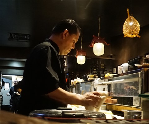 Jorge the sushi chef at Chinatown Westlake