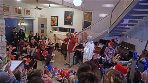 quiet company band austin christmas house party 2016