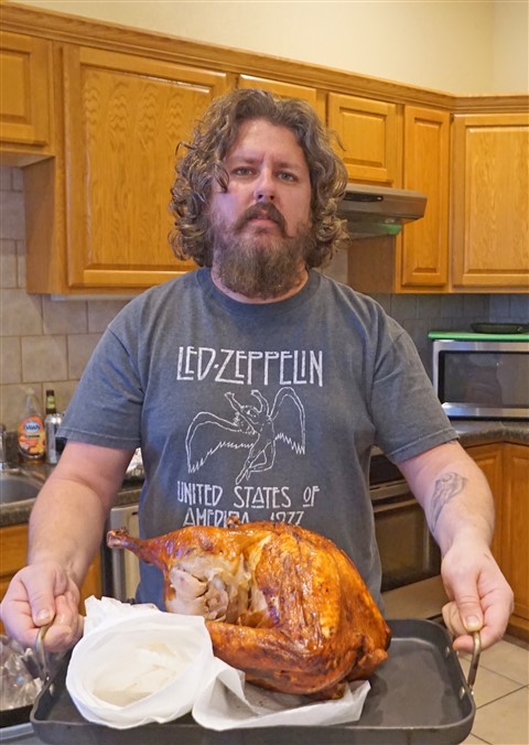 fried christmas turkey