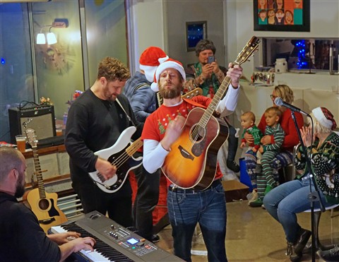 taylor muse quiet company band from austin tx holiday house show 2018 christmas