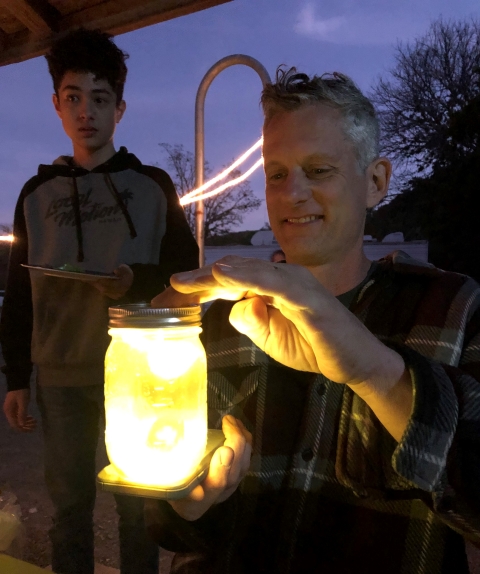 pre mixed margarita mason jar lantern
