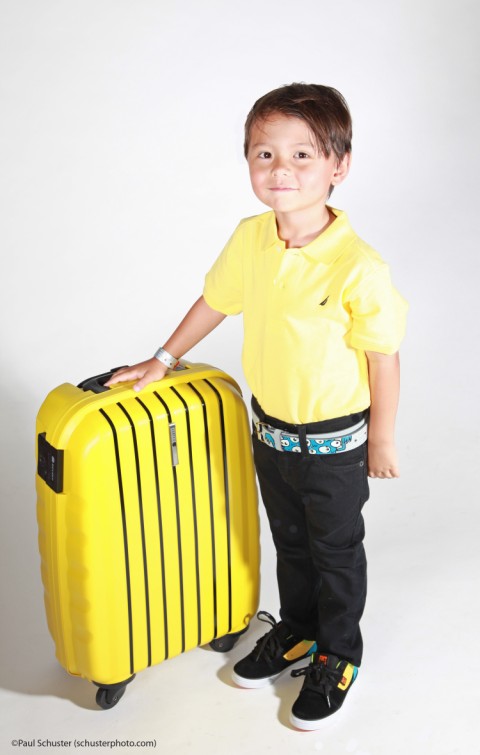 delsey luggage yellow