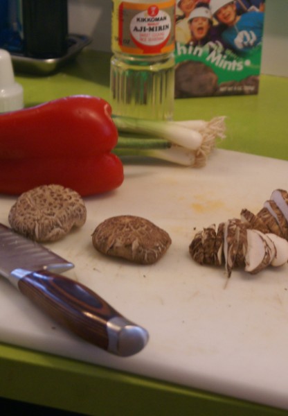 veg shitake for dinner