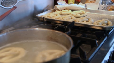 poaching pretzels poaching pretzels