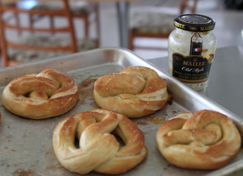 hot pretzels with maille mustard hot pretzels with maille mustard