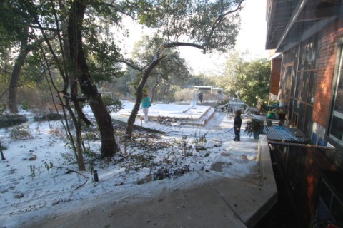 snow melts quick in texas