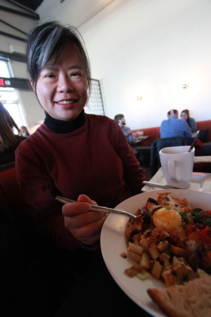 vegetarian hash at 24 diner austin