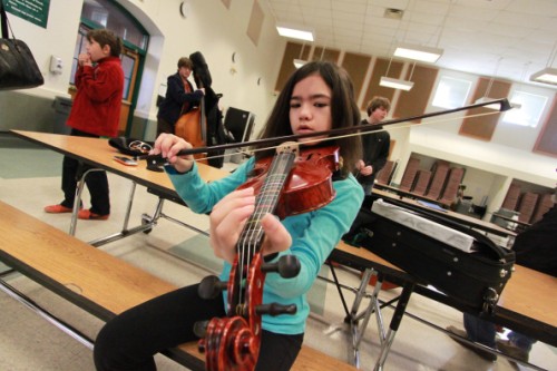 violin test at westridge middle school