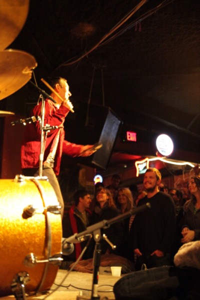 jonathan plays the cowbell