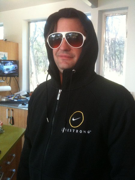 gowalla livestrong nike hoodie prize