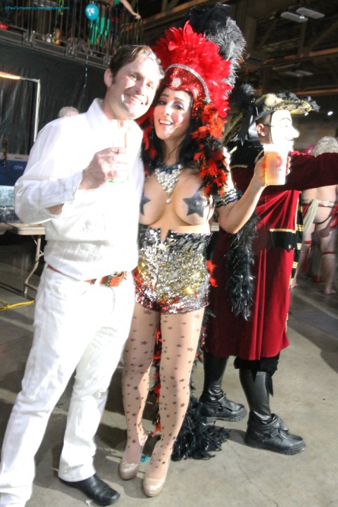 austin carnaval 2013 body paint girl topless