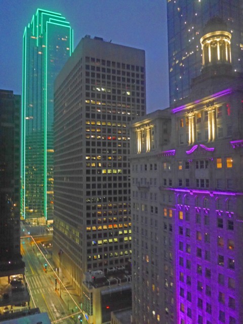 dallas skyline from the adolphus hotel
