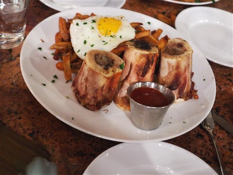peche bone marrow and frites
