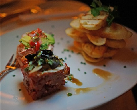 eddie V' steak tartare austin happy hour