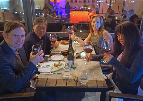 dinner on the patio prelog's austin